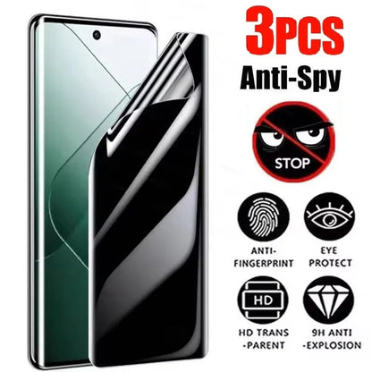 3Pcs Privacy Hydrogel Film For Samsung Galaxy S23 S22 S10 Plus S20 S21 FE S25 Edge Anti-spy Screen Protector Note 10Plus 20UItra