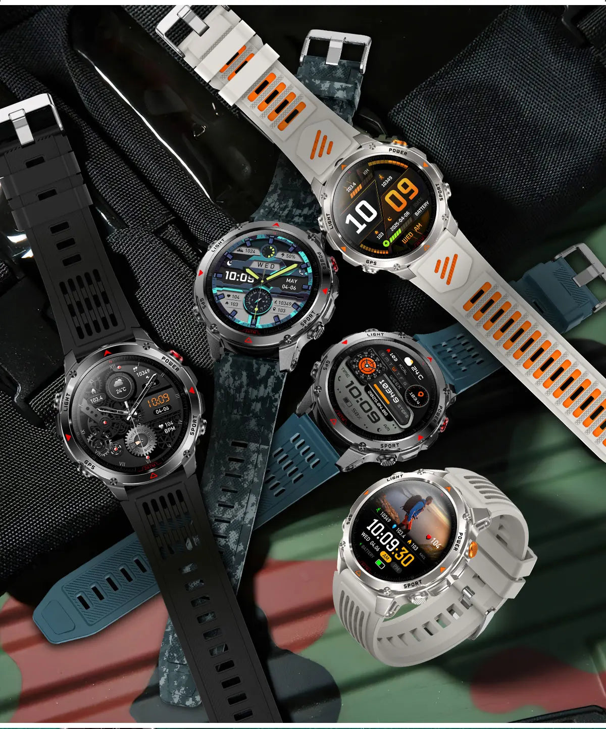 2026 New GPS Map Navigation Smart Watch Men Women Amoled Screen 3ATM Waterproof Sport SmartWatch Compass NFC BT Call Watches Men