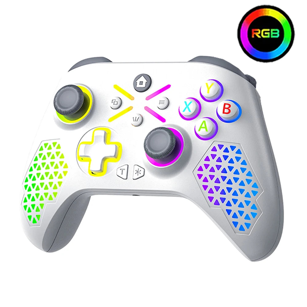 Turpow RGB Gamepad For Xbox One Controller,Xbox Seris S/X Dual Vibra 6Axis Gyroscope Wireless Game Xbox Console