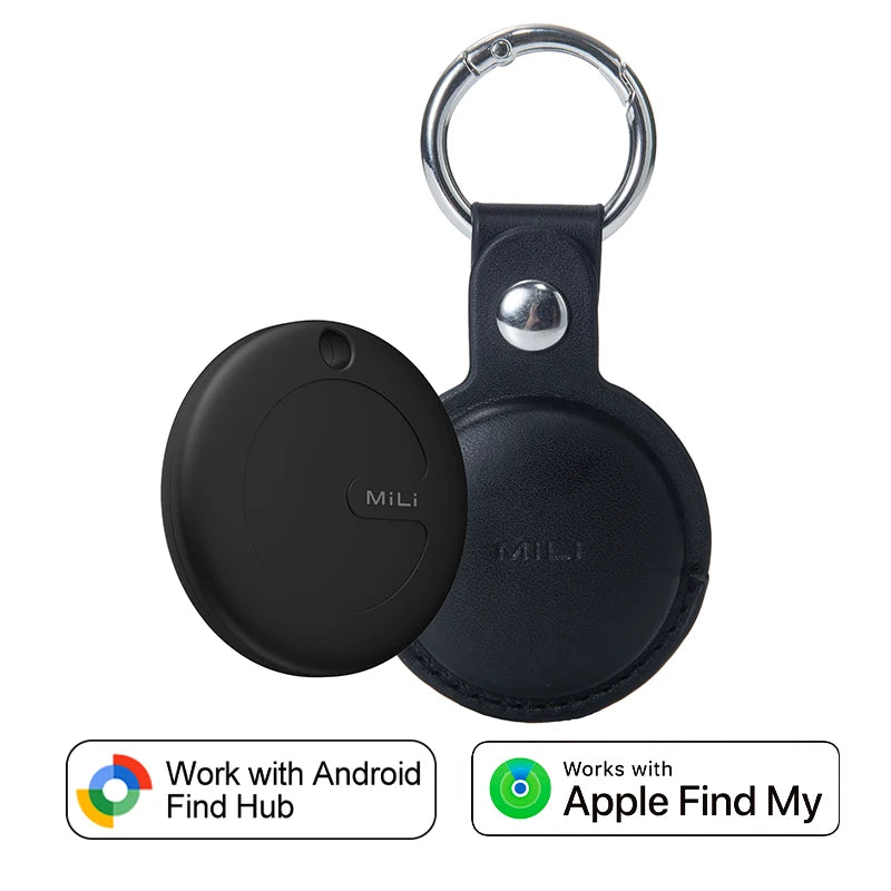 Dual System MiLi MiTag Smart Location Tag Bluetooth GPS Tracker Locator Keys Finder Works With Apple Find My & Google Find Hub