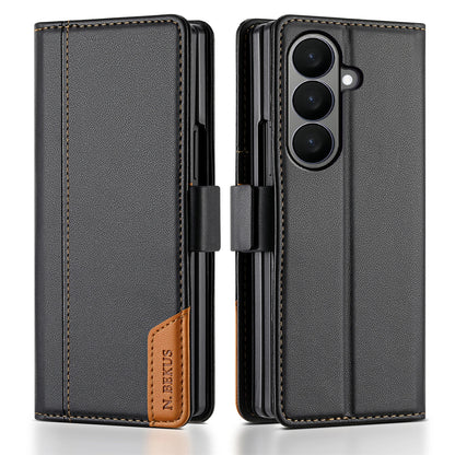 Luxury Leather Wallet Cover for Samsung Galaxy Z Fold 7 5G 2025 Flip Case Magnetic Book Business ZFold 3 4 5 6 Fold7 RFID Cover