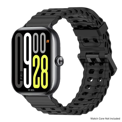 Soft Silicone Strap for Redmi Watch 6 5 4 Sports Two Tone Wristband for Xiaomi Mi Band 8 9 Pro Adjustable Rubber Wristband