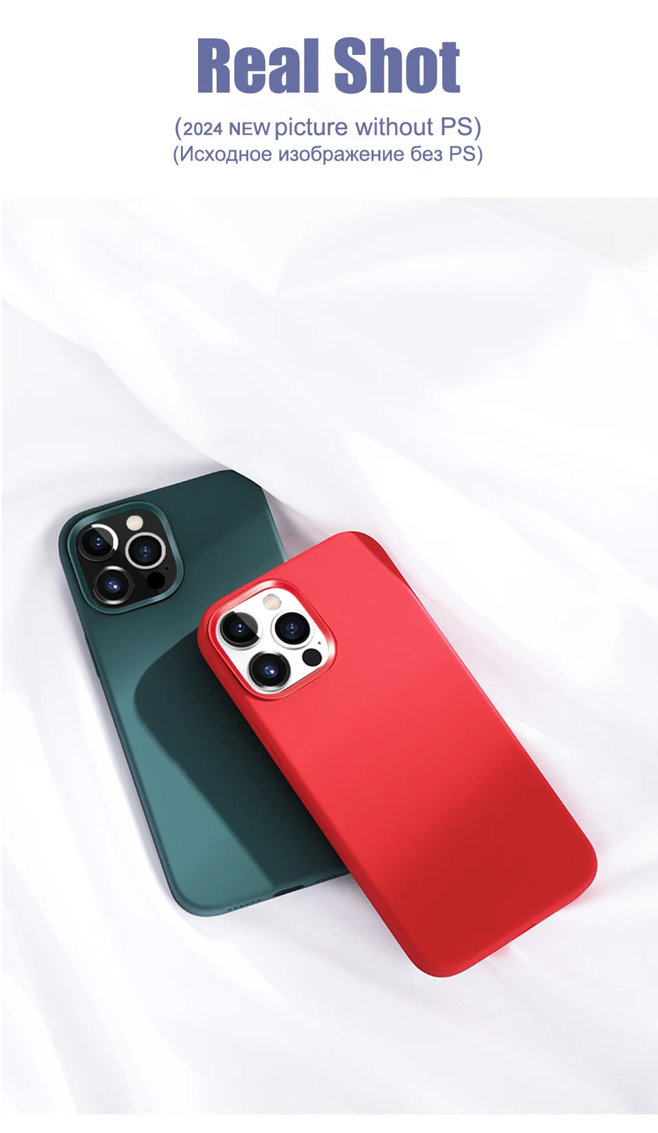 2024 NEW Liquid Silicone Case For iPhone 14 12 11 13 15 Pro Max Mini Luxury Shockproof Cover X XR XS 6 7 8 14 Plus SE Accessory