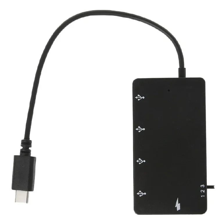 1 Set Micro USB OTG 4 Port Hub Power Charging Adapter Cable For Smartphone Tablet High Speed