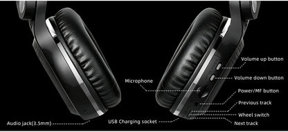 Bluedio Wireless Headphone with Mic Super Bass Over-Ear Headphones Bluetooth 57mm Driver Wireless/3.5mm Cable Foldable Headsets