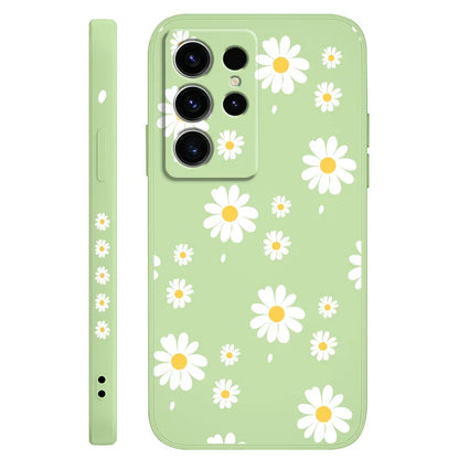 Daisy Petals Phone Case For Samsung Galaxy S25 S24 S23 S22 S21 S20 S10 S10E Ultra Plus FE Note 20 Ultra Plus Cover