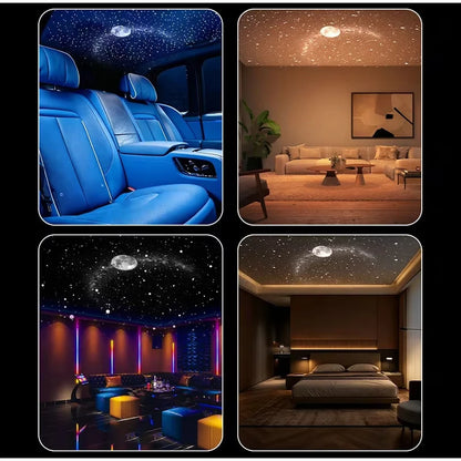2027 Upgraded Hd Smart Dynamic 5d Holographic Night Light Projector, Plug and Play Hd Star Projector, 360° Adjustable Hd Galaxy
