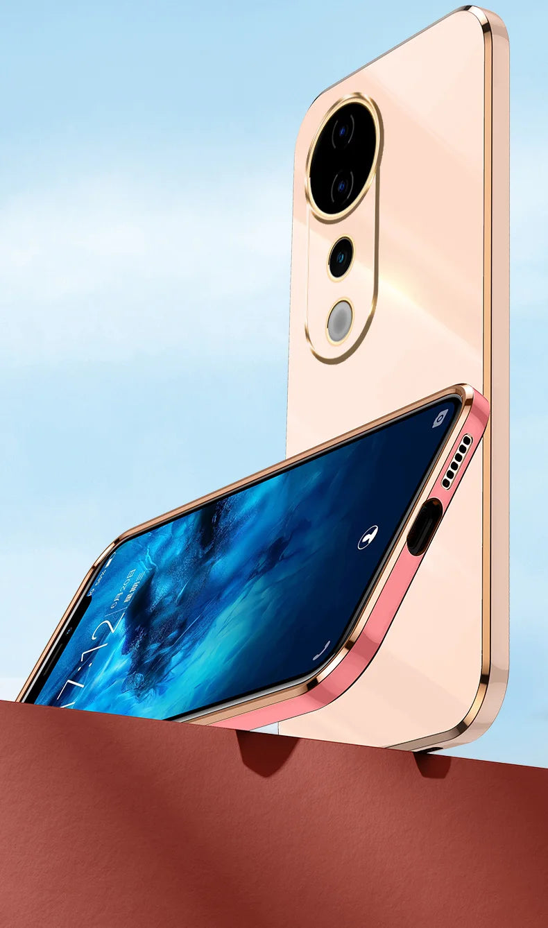 Funda Vivo V50 Lite 4g 5g Luxury Fashion Plating Case For VIVO V50 Lite Soft Slim Silicone Shockproof High Quality Phone Cover