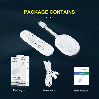 2026 Ultra HD 8K Android TV Stick Q2S Stick Mini Home TV Dongle RK3518 Quad-Core with Wi-Fi 6 Bluetooth 5.0 Media Player