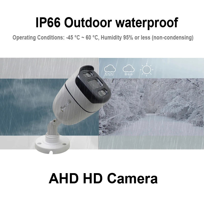 JIENUO 4K HD AHD Camera CCTV Security Surveillance System 1080P 5MP Outdoor Waterproof Infrared Night Vision TVI Home Bullet Cam