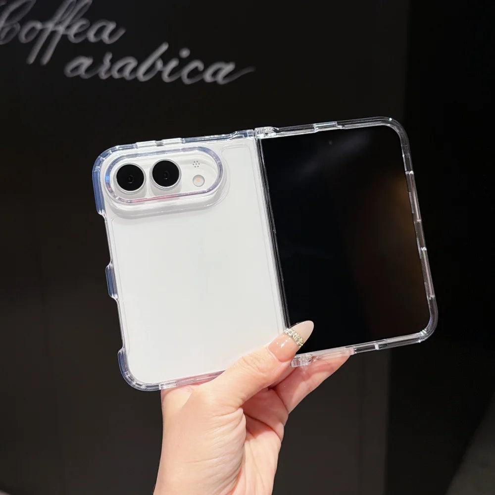 New Luxury Slim Clear Silicone Phone Case for iPhone Duo Ultra iPhone Fold 18 Transparent Wide Full Protection Shockproof Cover